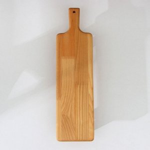 Доска деревянная сервировочная с ручкой Adelica, на ножках, 38x10x6 см, берёза