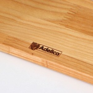 Доска сервировочная с ручкой Adelica, на ножках, 38x10x6 см, берёза