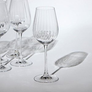 Набор бокалов для вина Columba Optic, стеклянный, 400 мл, 6 шт