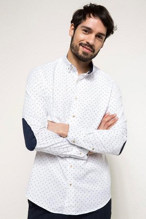 Рубашки Параметры модели:  рост: 1,87 грудь: 98 талия: 75 бедра: 96; надет размерi: M; Cotton 60% Polyester 40% Uzun Kol