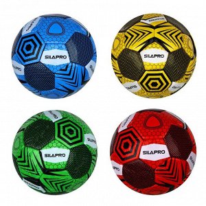 SILAPRO Мяч футбольный 3 сл, р.5, 22см, PU 2.6мм, 320гр (+-10%)
