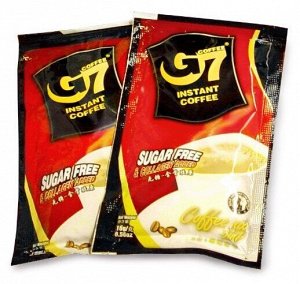 Кофе растворимый G7 с Коллагеном, без сахара,3в1, 22шт*16г, (Trung Nguyen G7 Collagen & Sugar Free) Вьетнам