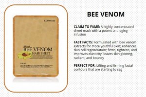 Тканевая маска на основе пчелиного яда Baroness Airlaid Face Mask BEE VENOM, 21г