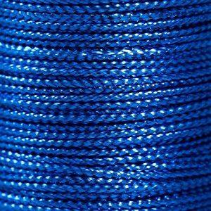 Сутажный шнур на бобине "Ярко-синий" намотка 15 м толщина 2 мм 4,3х4,7х4,7 см