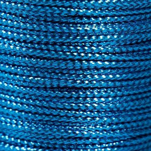 Сутажный шнур на бобине "Голубой" намотка 15 м толщина 2 мм 4,3х4,7х4,7 см