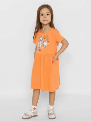 Платье для девочки Сherubino CSKG 63560-29-372 Оранжевый