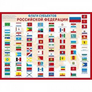 Плакат "флаги субъектов рф"