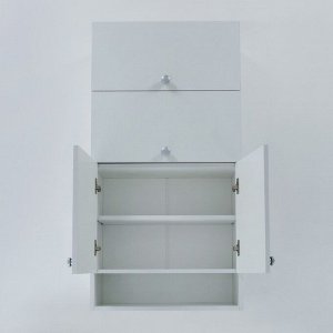 Шкаф подвесной для ванной комнаты  №1, белый,  50 х 24 х 120 см