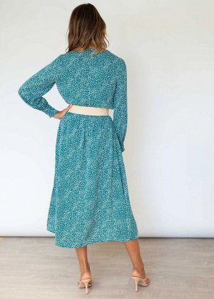 Элегантное платье 42-44 р бирюзового цвета