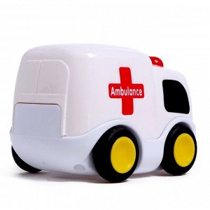 ZABIAKA Музыкальная игрушка «Машина скорой помощи», звук, свет, цвет белый