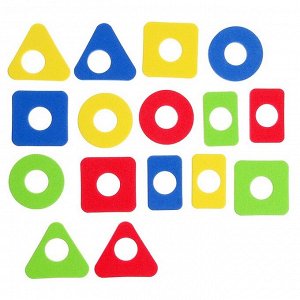 Логическая пирамидка «Цвета и формы», материал EVA, по методике Монтессори