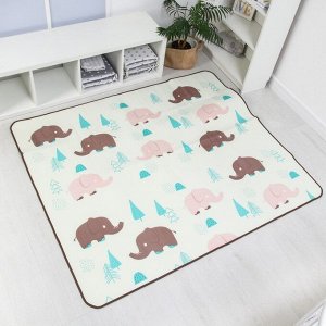 Игровой коврик для детей на фольгированной основе «Слоник», размер 180x150x0.5 см, Крошка Я