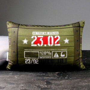 Подушка антистресс «23.02», 30 х 20 см