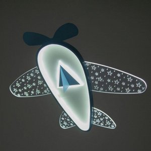 Светильник Самолет LED 30Вт синий 58х58х8 см BayerLux