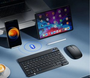 Беспроводная Bluetooth клавиатура + мышь Mouse & Keyboard Kit "Русская версия"
