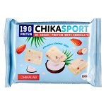 Шоколад CHIKASPORT Almonds &amp; Coconut chips 100 г 1 уп.х 4 шт.