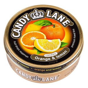 Карамель CANDY LANE Orange & lemon ж/б 200 г