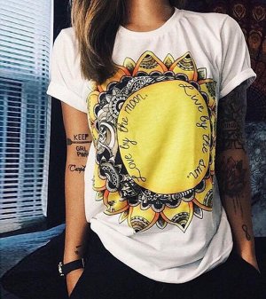 Стильная футболка "Солнце"