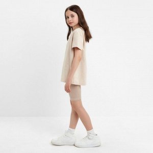 Велосипедки детские MINAKU: Casual Collection KIDS цвет грязно-розовый, рост 116