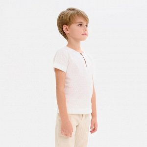 Рубашка для мальчика MINAKU: Cotton Collection, белая.