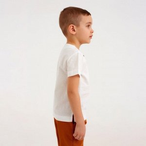 Рубашка для мальчика MINAKU: Cotton Collection, белая.