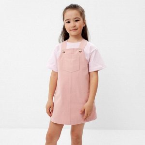 Сарафан джинсовый KAFTAN 30 (98-104 см), розовый