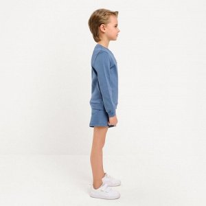 Костюм детский (свитшот, шорты) MINAKU, цвет синий, рост