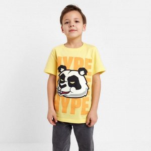 Футболка для мальчика KAFTAN Hype, рост, жёлтая