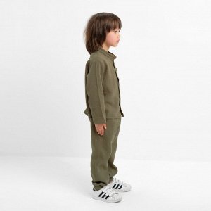 Костюм (рубашка и брюки) детский KAFTAN "Муслин", 34 (122-128 см) хаки