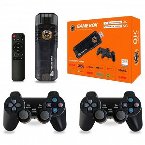 Игровая приставка + Android TV приставка 2в1 Game Box Stick 8K