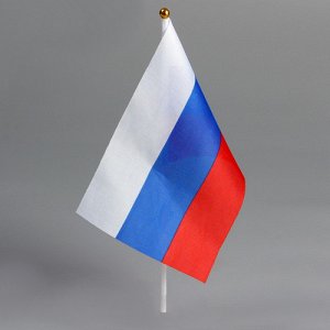 Флаг Россия 10*15 см без герба Лф23 (компл.=12 шт)