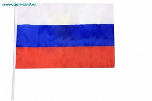 Флаг со штоком ткань, пластик 45х30 см (компл.=10 шт)