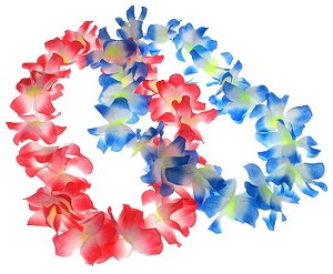 Ожерелье гавайское, крупные цветы 60 см