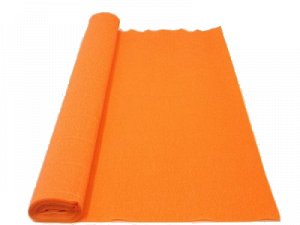 Бумага гофрированная 50 см оранжевая 2,5 м пл.72 г/м2