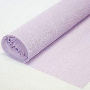 Бумага гофрированная 50 см светло-фиолетовый 2,5 м пл.72 г/м2
