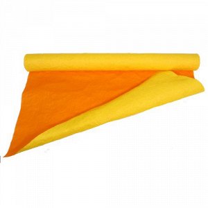 Бумага Эколюкс 70 см двухцветная (желтый матовый / оранжевый матовый) 5 м пл.56 г/м2