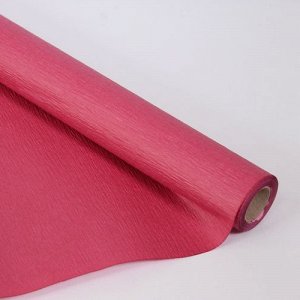 Бумага рельефная двухсторонняя 50см х 5м бургундский/розовый