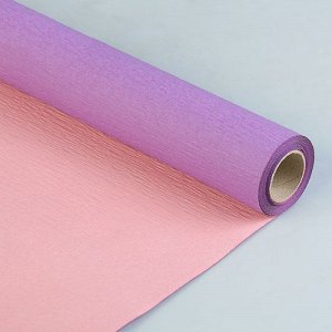 Бумага рельефная перламутровая 50см х 5м сиреневый/розовый