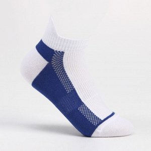 Носки мужские спортивные, цвет белый/синий
