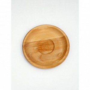 Тарелка деревянная Adelica «Классика», d=16 см, пропитана минеральным маслом, берёза
