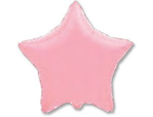 Шар Ф 18" Звезда Пастель розовый/Pink