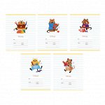Тетрадь 12 л линейка узкая &quot;Канц-Эксмо Милый квокка &quot;, скрепка арт. ТЛУ128292