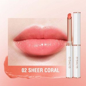Бальзам для губ O.TWO.O Увлажняющий с добавлением пчелиного воска № 2 Sheer Coral 0.9 g