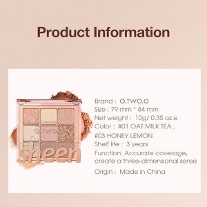 Тени O.TWO.O Love Mark № 03 Honey Money 10 g