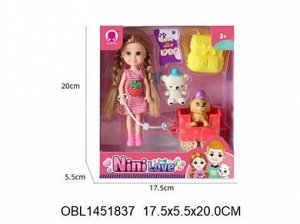 53849 игровой набор кукла с животными, 20*18см, в коробке 1451837