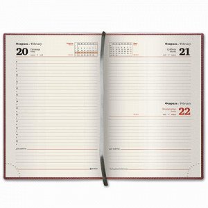 Ежедневник датированный 2018 А6, BRAUBERG Imperial,  гладкая
