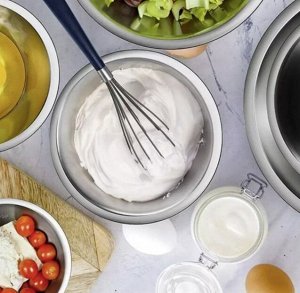 Миска из нержавеющей стали с крышкой для горячих блюд, салатов, на кухню, в поход, пикник, 28 см