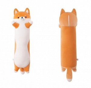 Мягкая игрушка, Корги 90см, собачка багет, цвет оранжевый