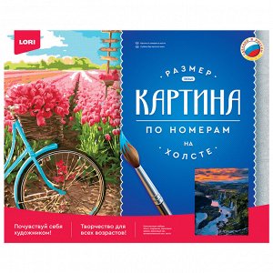Набор ДТ Картина по номерам "Долина водопадов" на подрамнике 40*50 см Рх-075 Lori