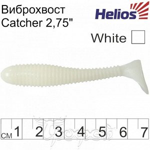 Виброхвост Catcher 2,75"/7 см White 7шт. (HS-1-001) Helios